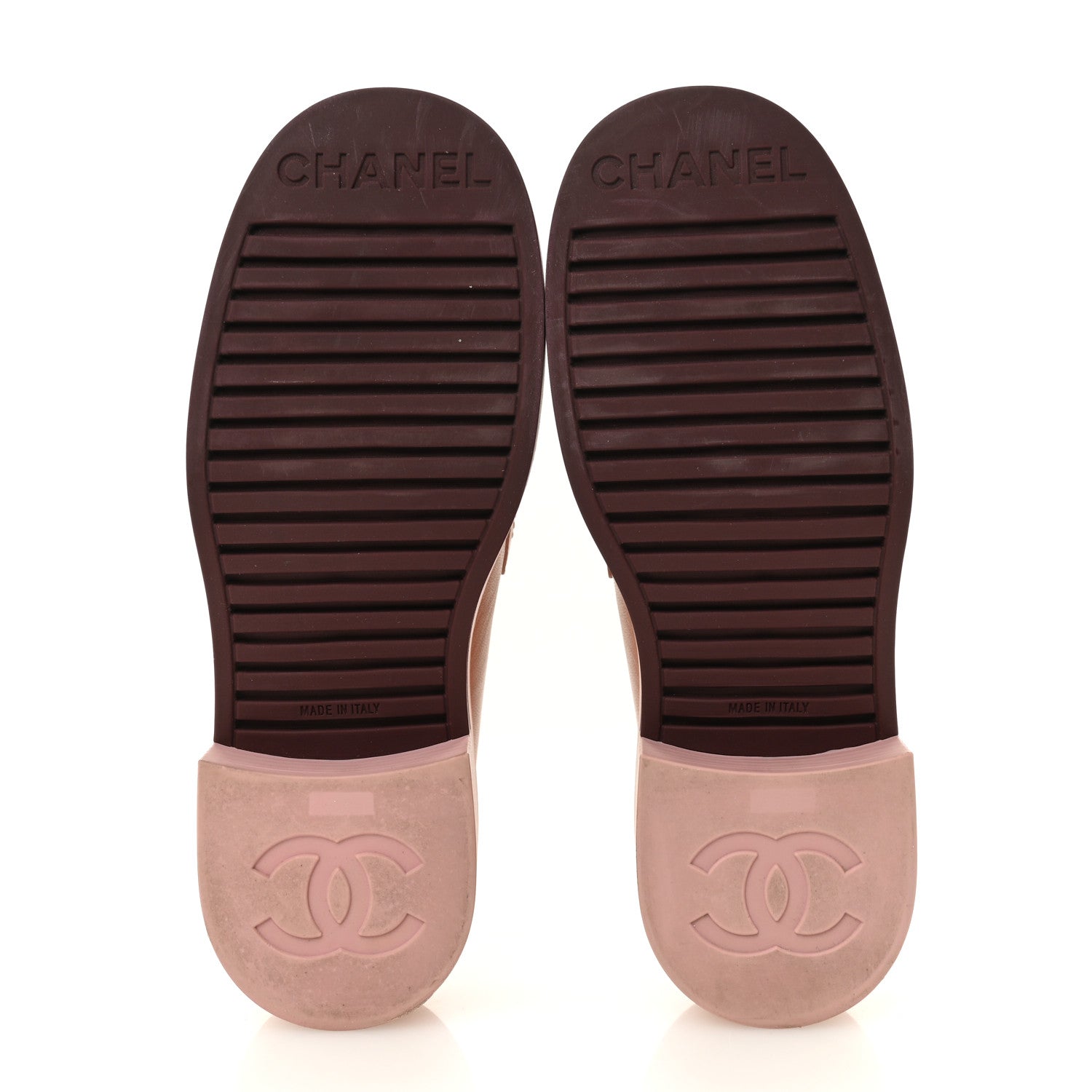 Chanel Lambskin Quilted CC Turnlock Loafers 35.5 Dark Pink