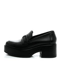 Chanel Calfskin CC Platform Loafers 36 Black
