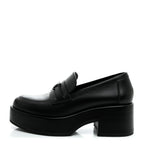 Chanel Calfskin CC Platform Loafers 36 Black