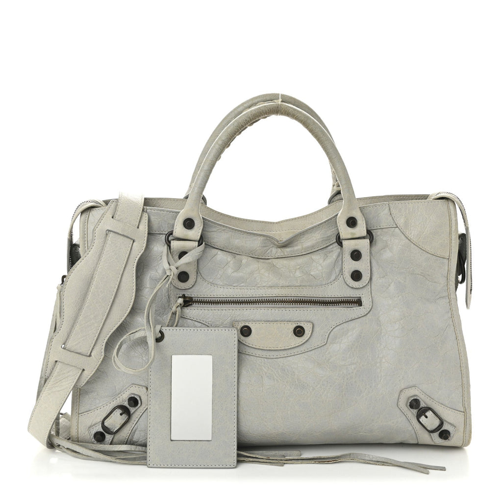 Balenciaga Agneau Classic Hardware City Gris Ciment