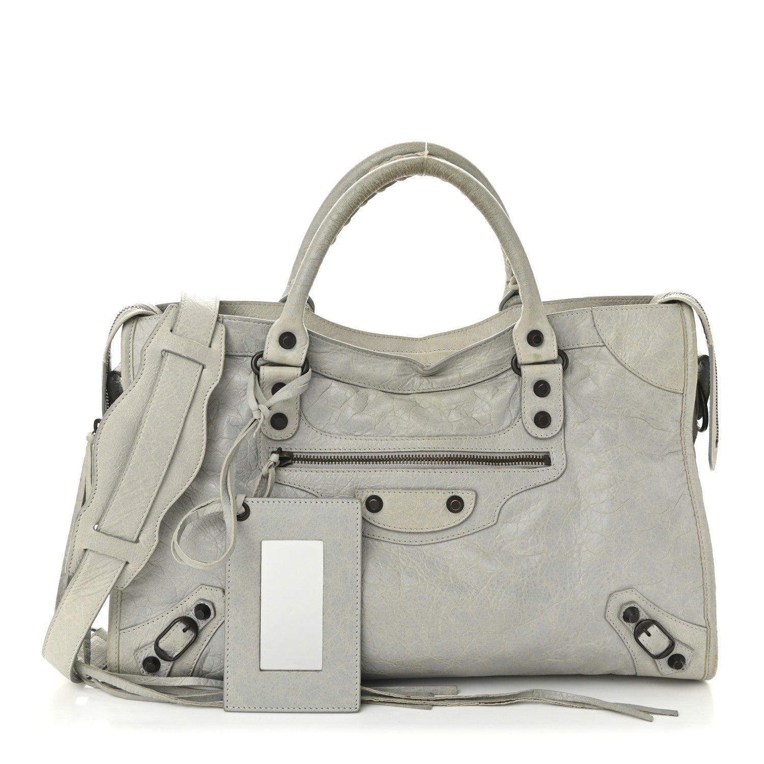 Balenciaga Agneau Classic Hardware City Gris Ciment