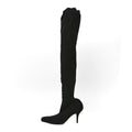 Balenciaga Crepe Jersey Pointed Toe Knife Thigh High Boots 40 Black