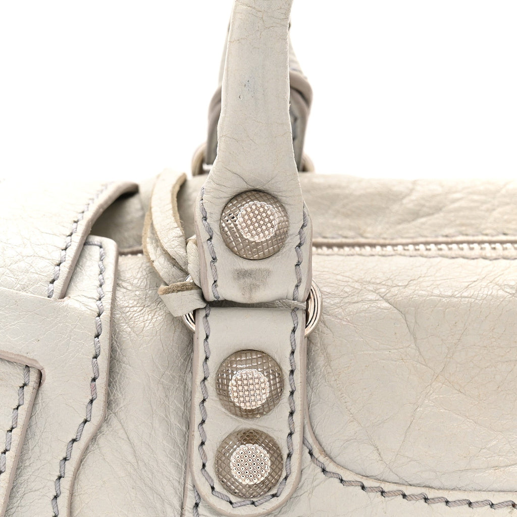 Balenciaga Agneau Giant 12 Silver Hardware Mini Twiggy Gris Glace