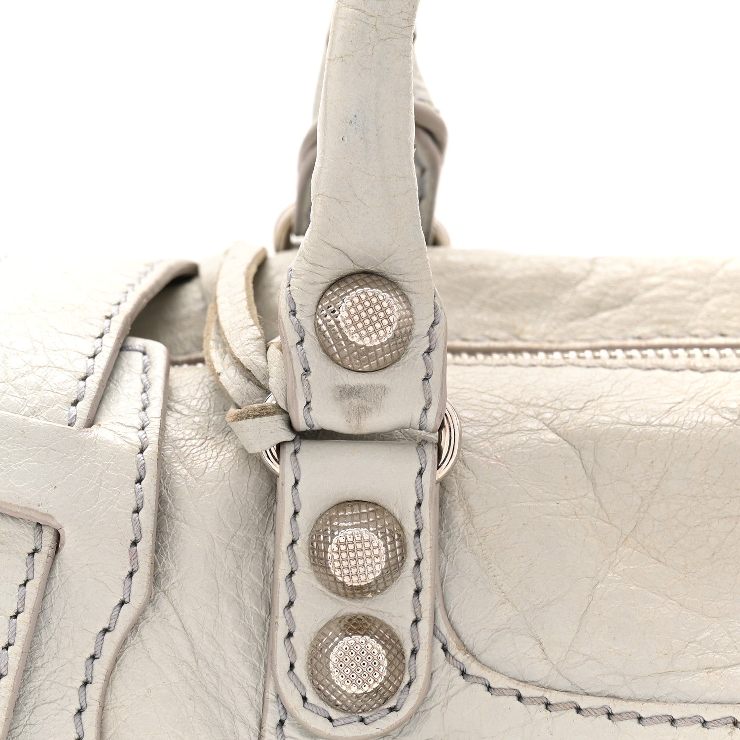 Balenciaga Agneau Giant 12 Silver Hardware Mini Twiggy Gris Glace