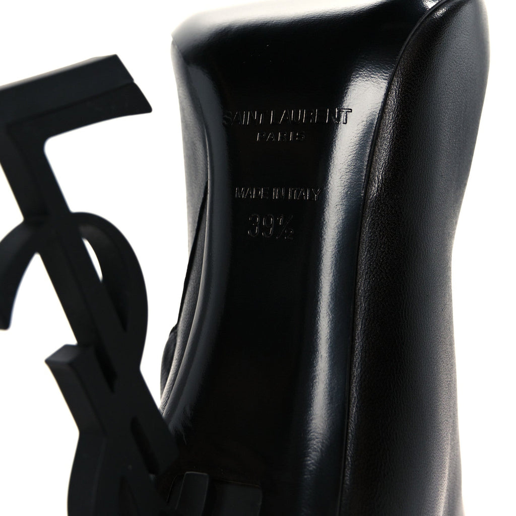Saint Laurent Nappa Vendome Opyum 110 Ankle Boots 39.5 Black