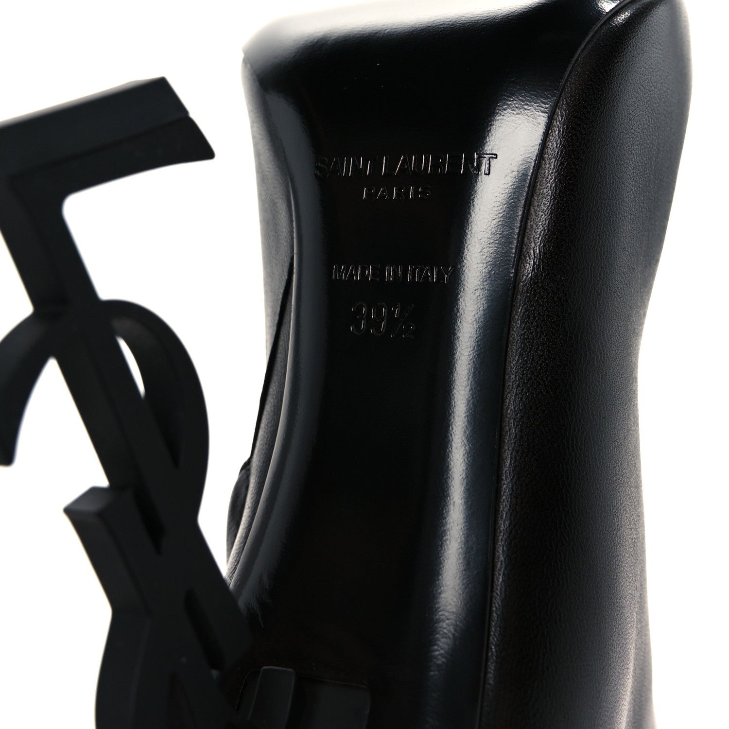 Saint Laurent Nappa Vendome Opyum 110 Ankle Boots 39.5 Black