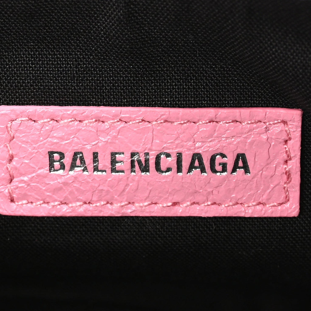 Balenciaga Agneau Arena Le Cagole Shoulder Bag XS Candy Pink