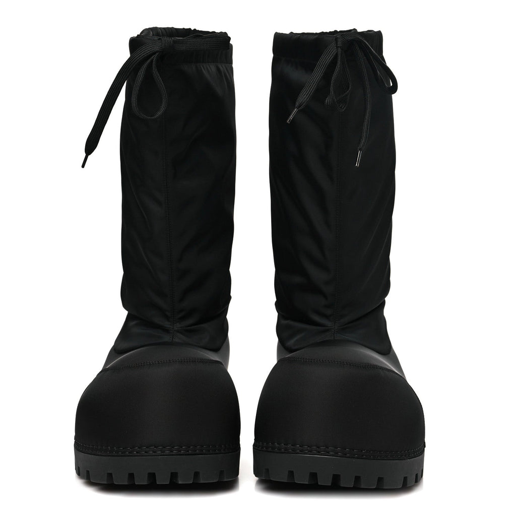 Balenciaga Nylon Mens Alaska High Boots 41-42 Black
