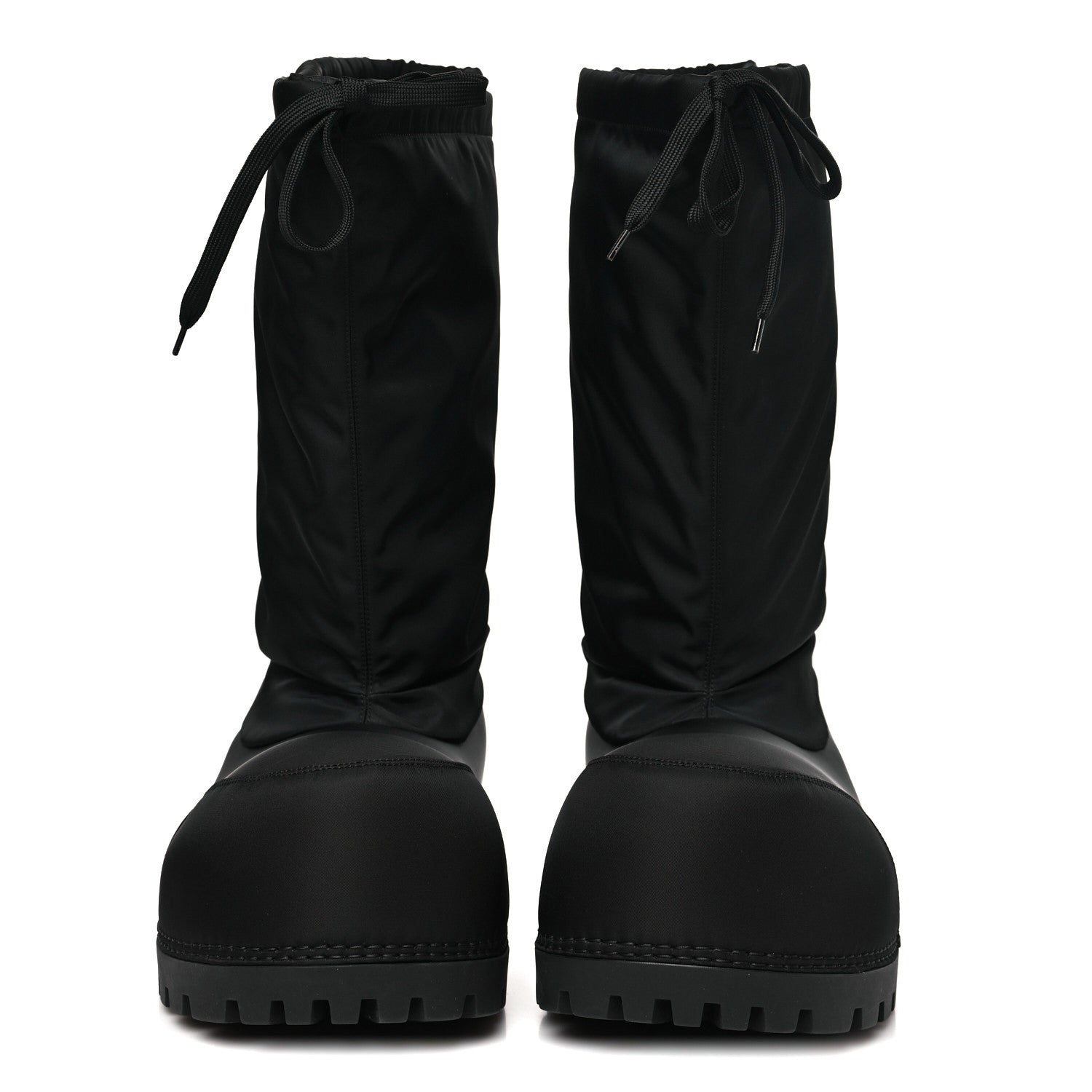 Balenciaga Nylon Mens Alaska High Boots 41-42 Black