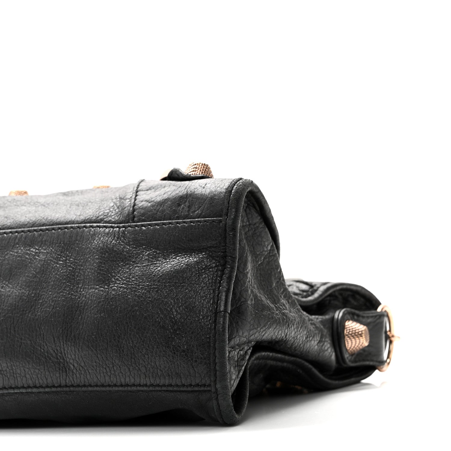 Balenciaga Agneau Giant 21 Rose Gold Hardware City Black