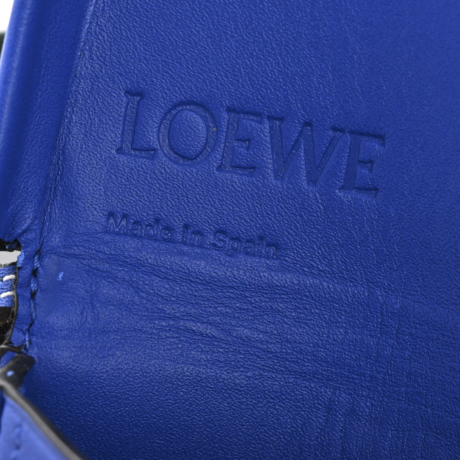 Loewe Smooth Calfskin Mini Heel Crossbody Bag Electric Blue Green