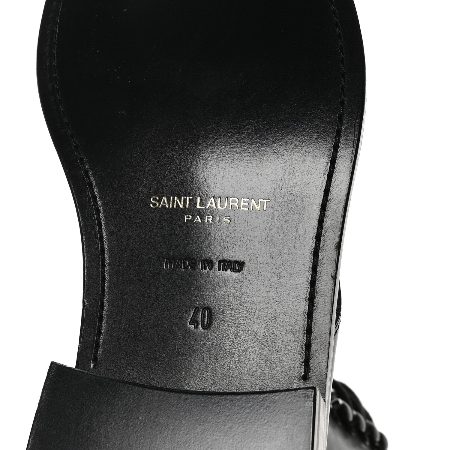 Saint Laurent Stalker Lambskin Mens Army 20 Lace Up Boots 40 Black