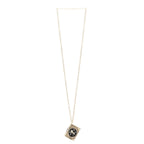 Chanel Metal Long Necklace Gold Black