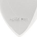 Gucci Sterling Silver Trademark Heart Drop Earrings