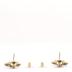 Chanel Pearl Resin CC Drop Earrings Gold Black