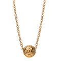 Chanel Quilted CC Pendant Chain Necklace Gold