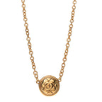 Chanel Quilted CC Pendant Chain Necklace Gold