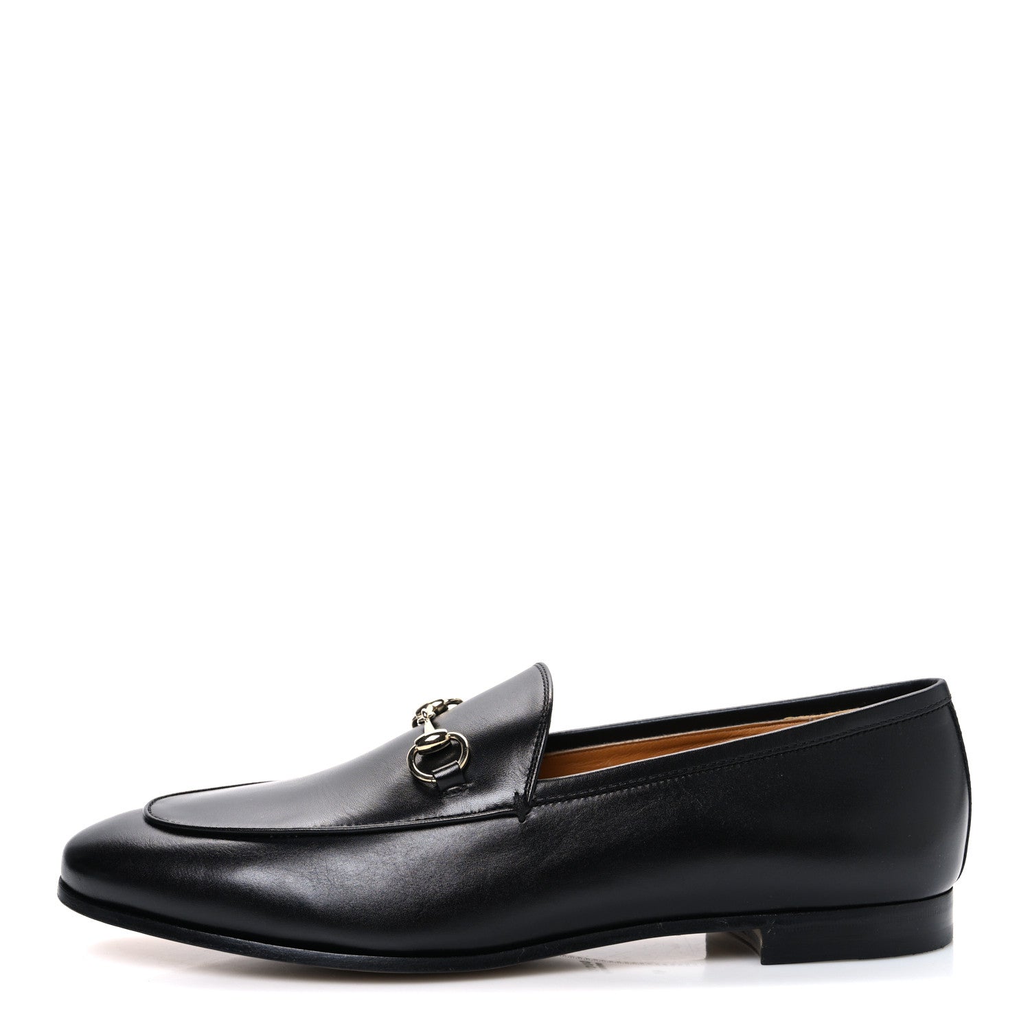 Gucci Calfskin Womens Jordaan Loafers 41 Black