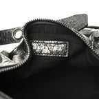 Balenciaga Agneau Arena Le Cagole Cylinder Bag Steel Grey