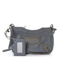 Balenciaga Chevre Gold Metallic Edge Hardware Hip Gris Acier