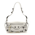 Balenciaga Agneau Arena Le Cagole Sling Bag XS Optic White