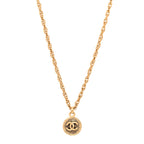Chanel CC Pendant Necklace Gold