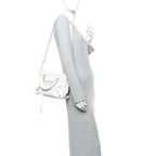 Balenciaga Arena Storico Classic Silver Hardware Small Le City  Optic White