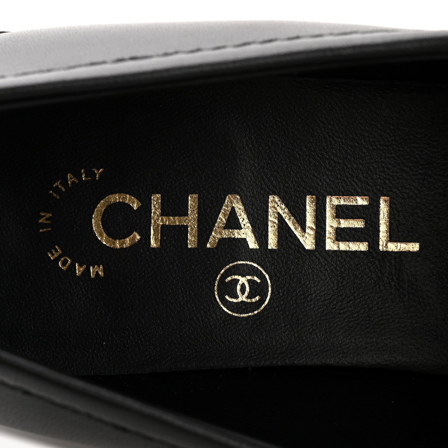 Chanel Lambskin Quilted CC Turnlock Loafers 37.5 Black