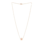 Christian Dior 18K Rose Gold Ruby Mother of Pearl Rose Des Vents Necklace
