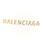 Balenciaga Extra Supple Calfskin Crocodile Embossed Small Crush Chain Bag Optic White