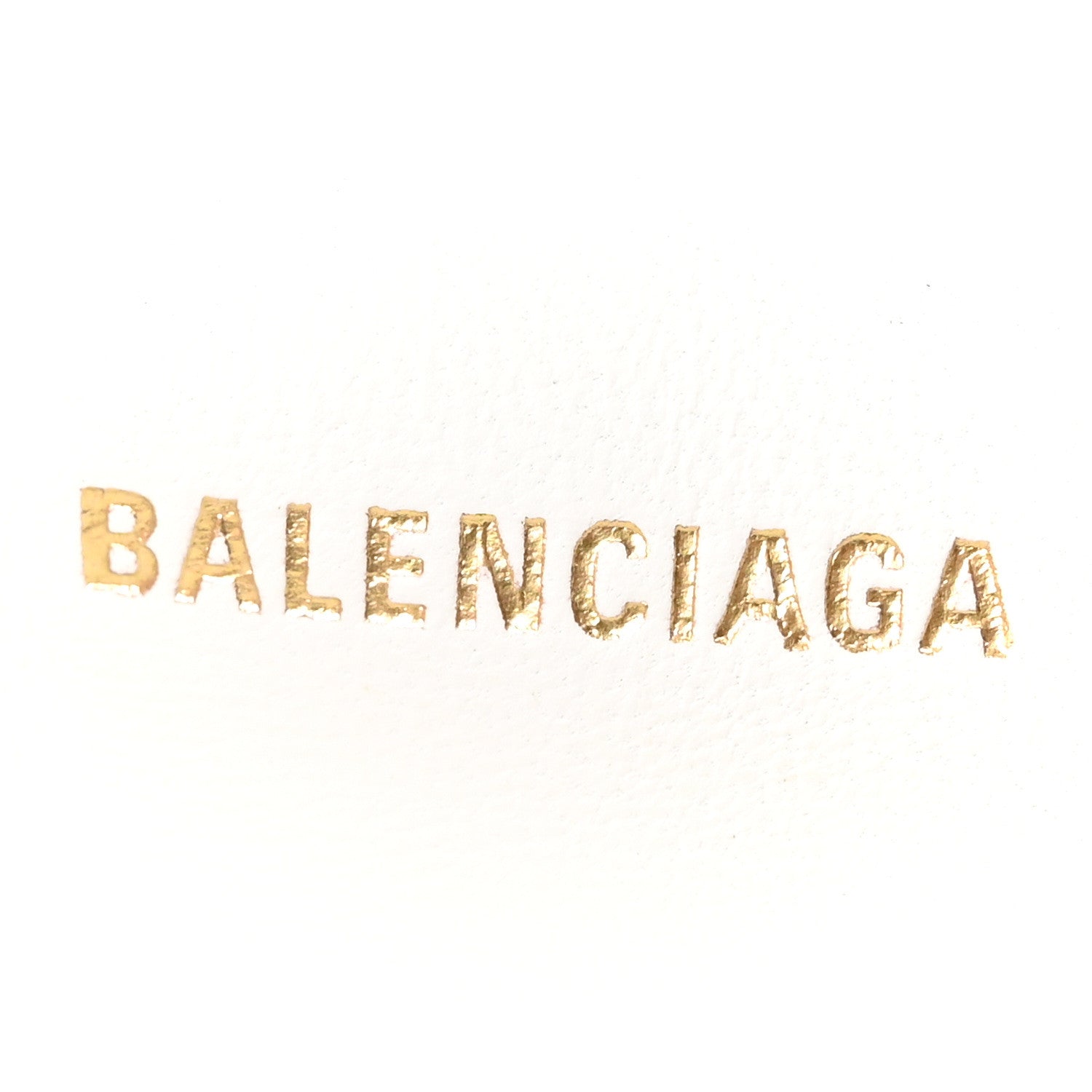 Balenciaga Extra Supple Calfskin Crocodile Embossed Small Crush Chain Bag Optic White