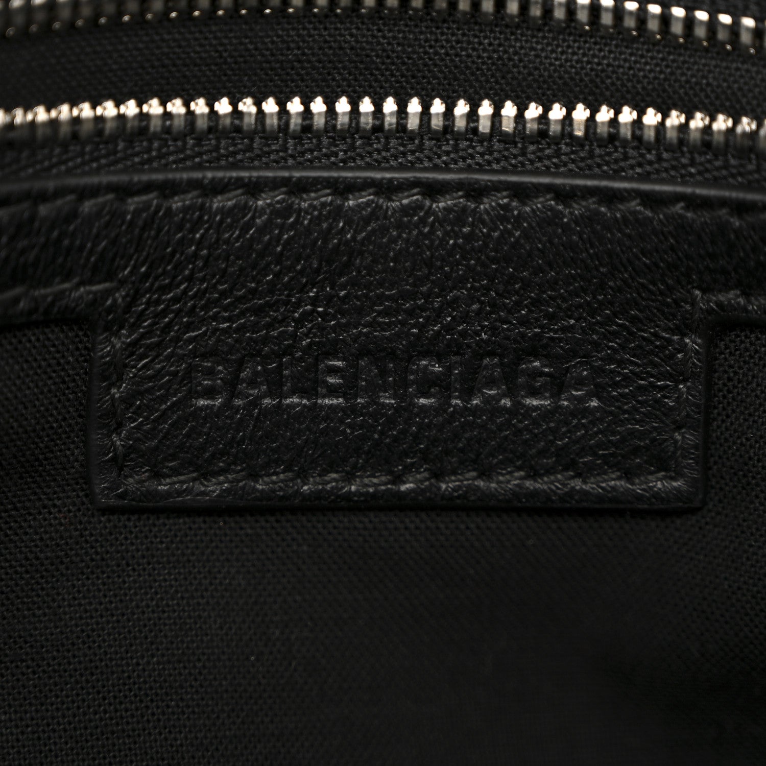 Balenciaga Agneau Arena Storico Silver Hardware Small Le City Black