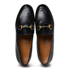 Gucci Calfskin Womens Jordaan Loafers 35.5 Black