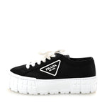 Prada Re-Nylon Gabardine Triangle Logo Double Wheel 50mm Sneakers 38 Black
