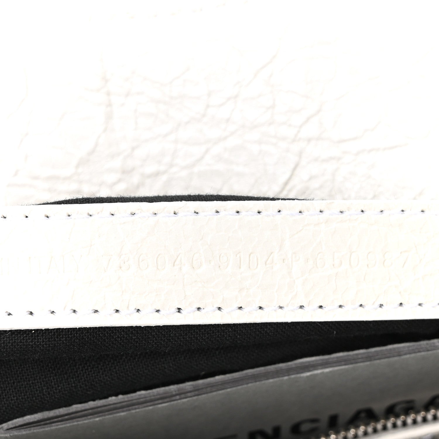 Balenciaga Agneau Arena Small Neo Cagole City Handbag Optic White
