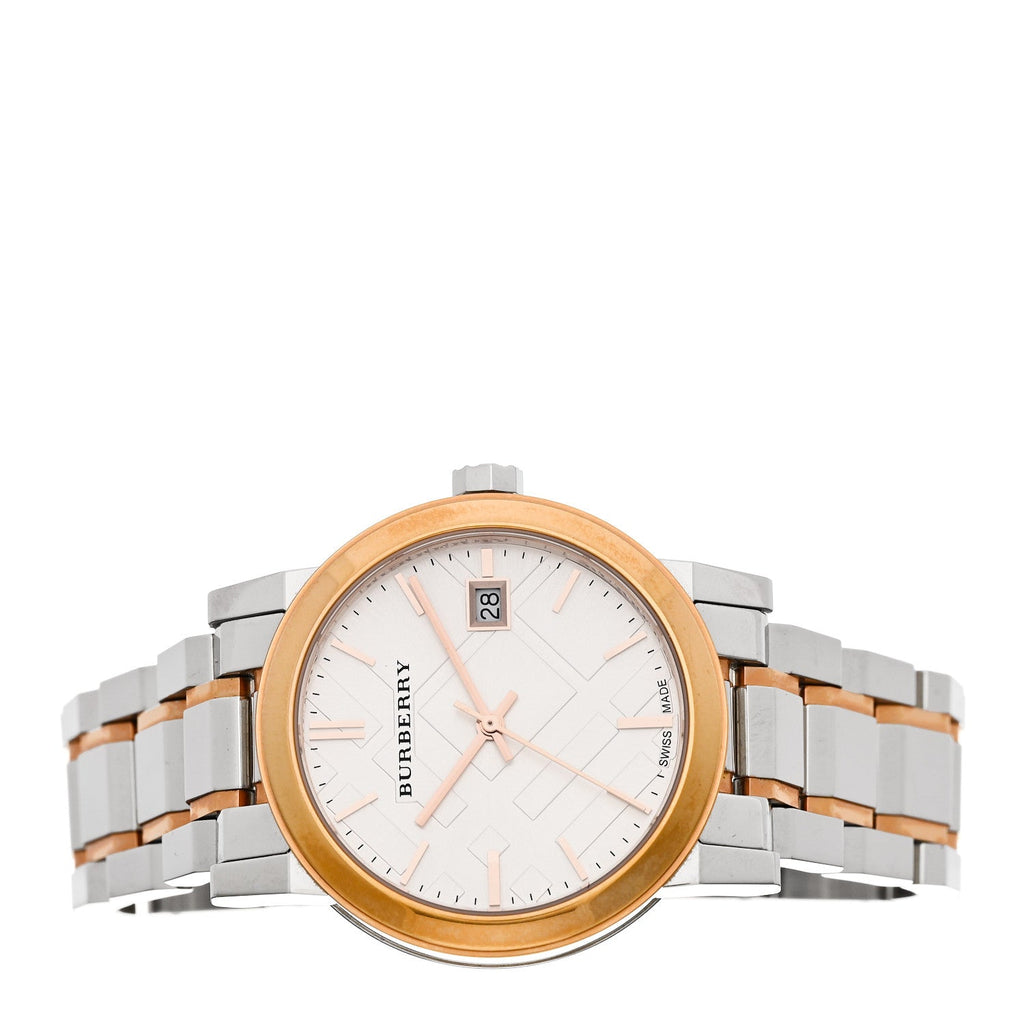 Burberry Stainless Steel 34mm The City Quartz Watch BU9105