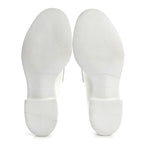 Prada Vernice Triangle 50mm Loafers 39.5 White