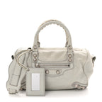 Balenciaga Agneau Giant 12 Silver Hardware Mini Twiggy Gris Glace