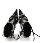 Balenciaga Agneau Arena Cagole 90mm Ankle Boots 36 Black