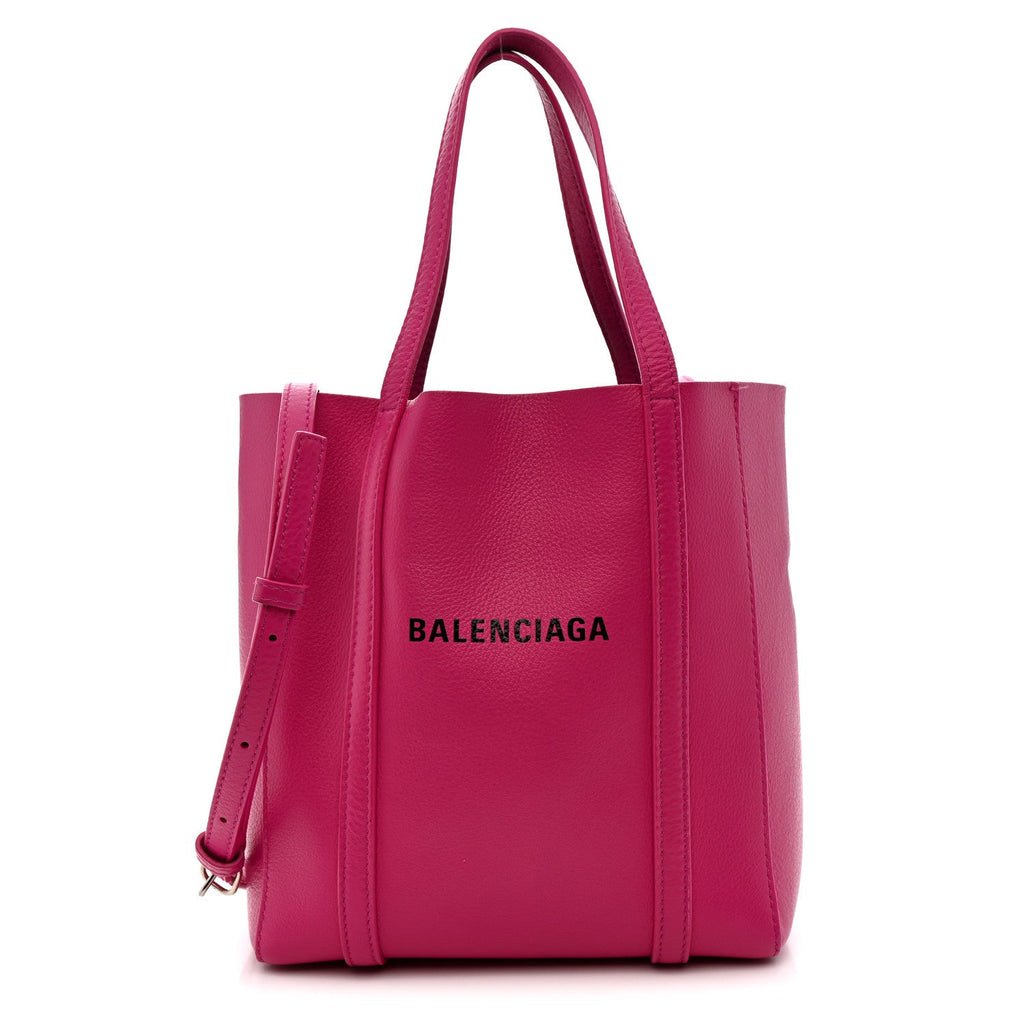 Balenciaga Calfskin XXS Everyday Tote Rose Magenta Black
