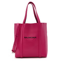 Balenciaga Calfskin XXS Everyday Tote Rose Magenta Black