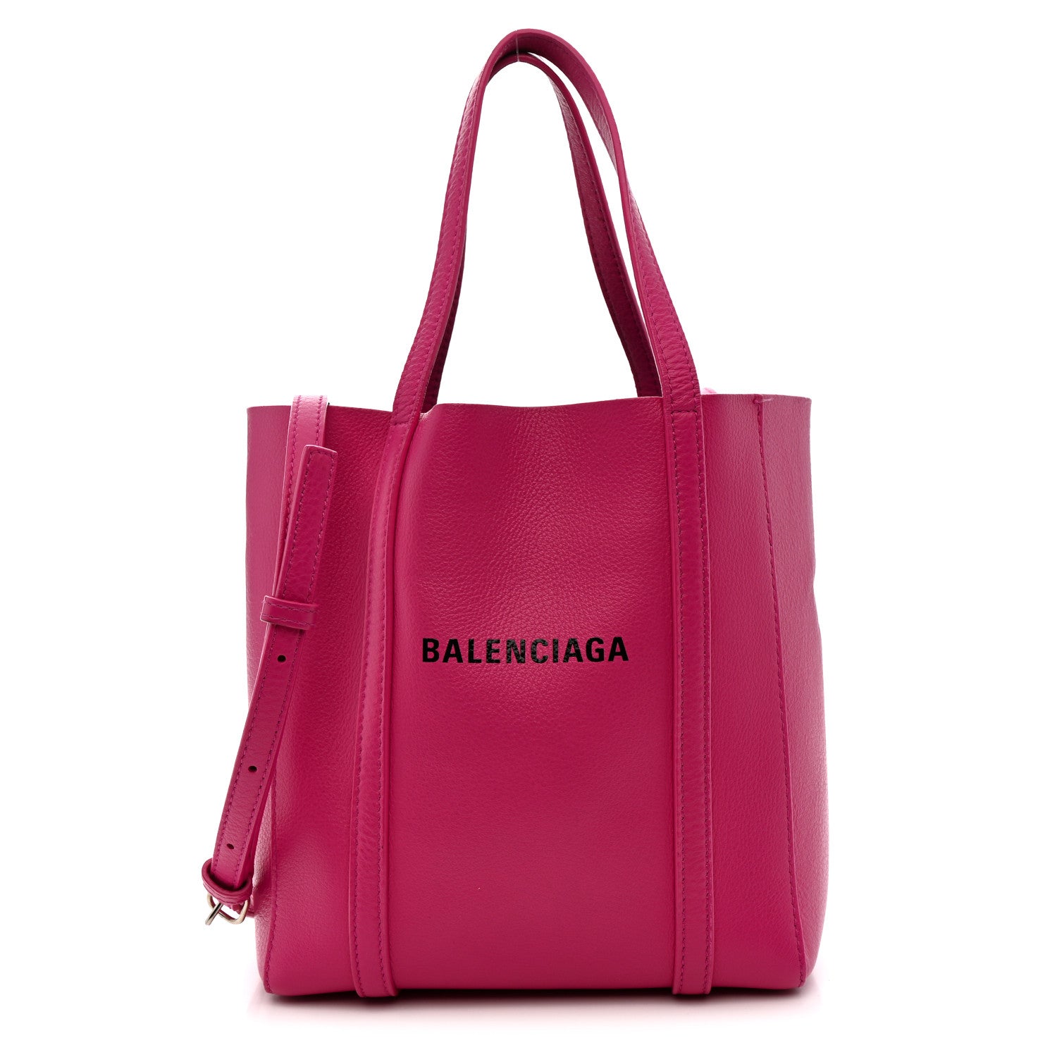 Balenciaga Calfskin XXS Everyday Tote Rose Magenta Black