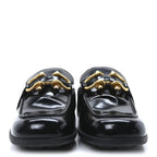 Bottega Veneta Glossy Calfskin Monsieur Loafers 37 Black