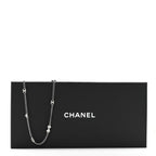 Chanel Ruthenium Crystal Chain CC Lucky Charms Necklace