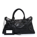 Balenciaga Agneau Classic Hardware Work Black