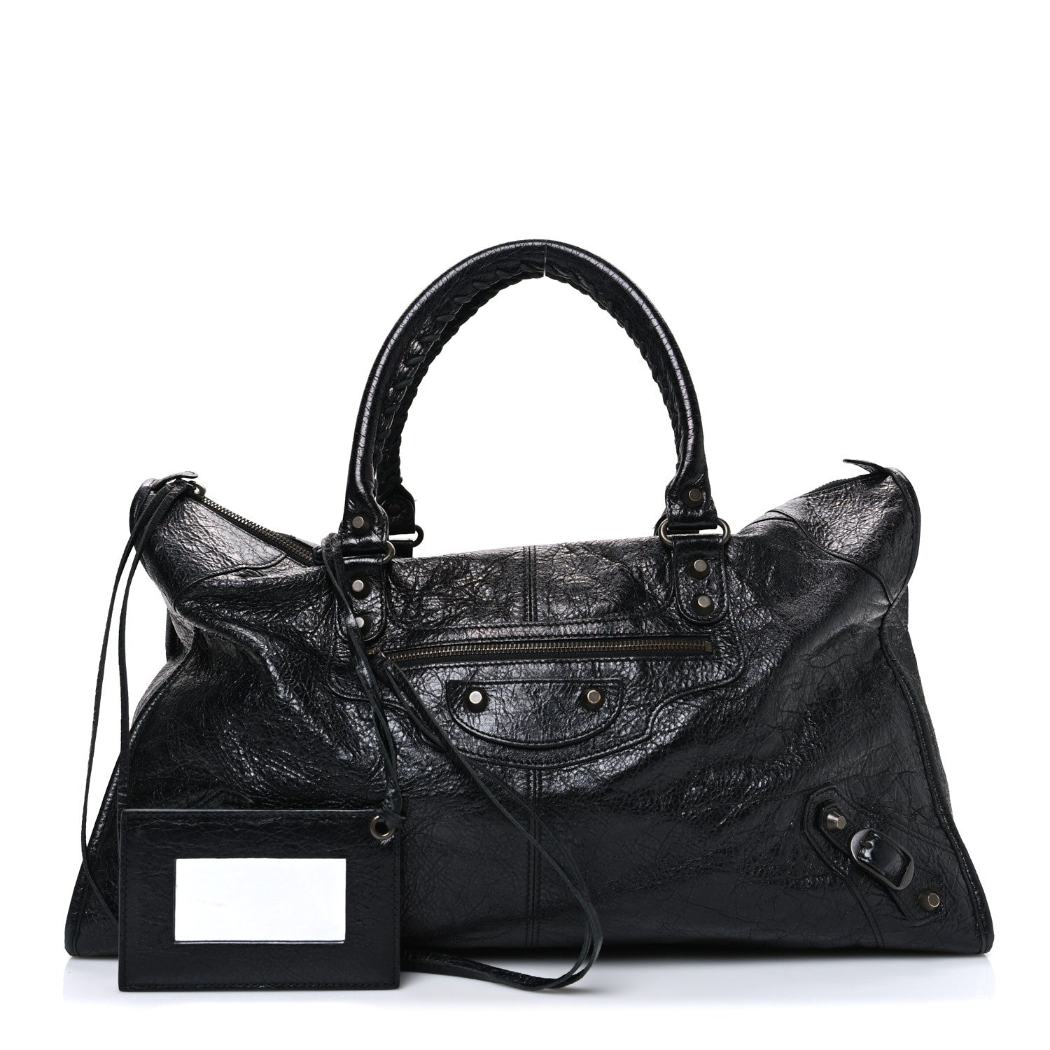 Balenciaga Agneau Classic Hardware Work Black