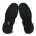 Chanel Calfskin Knit CC Short Boots 38 Black