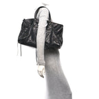 Balenciaga Agneau Classic Hardware Work Black
