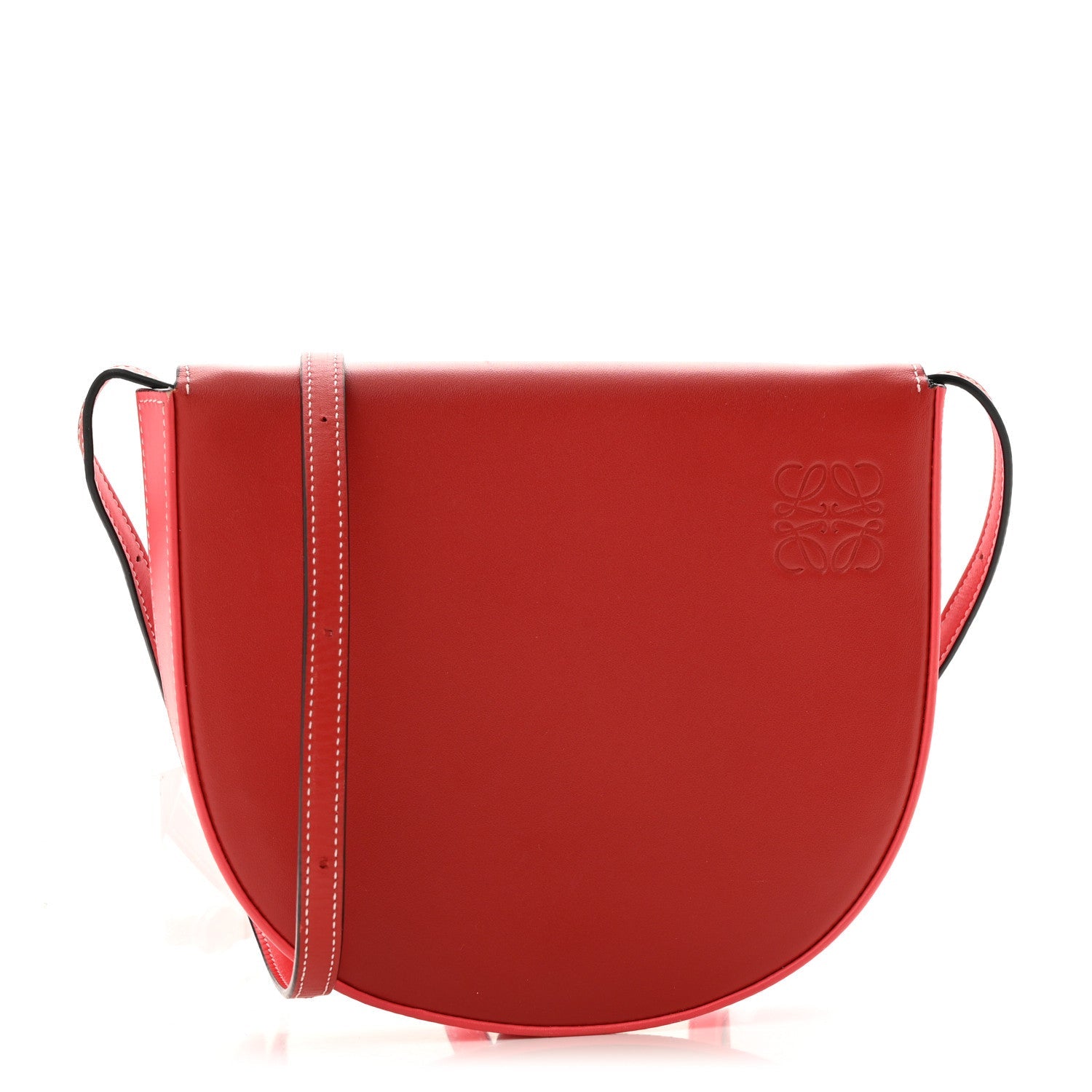 Loewe Soft Calfskin Heel Bag Pomodoro Poppy Pink