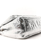 Balenciaga Metallized Arena Calfskin MIni Monaco Chain Shoulder Bag Silver